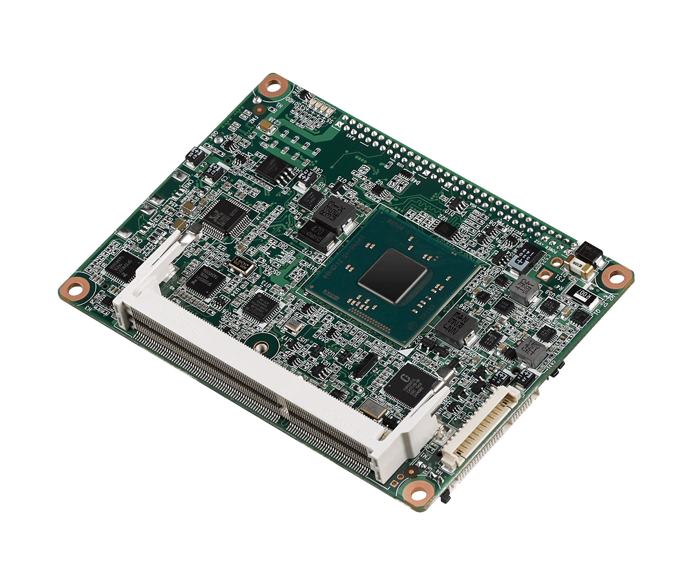 Intel <sup>®</sup>  Atom™ E3825 Pico-ITX SBC, DDR3L, 18/24-bit LVDS, VGA, DP/HDMI, 1 GbE, Full-size Mini PCIe, 4 USB, 2 COM, SMBus, I 2 C, mSATA & MIOe